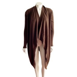 All Saints Waterfall Brown Wool Cardigan